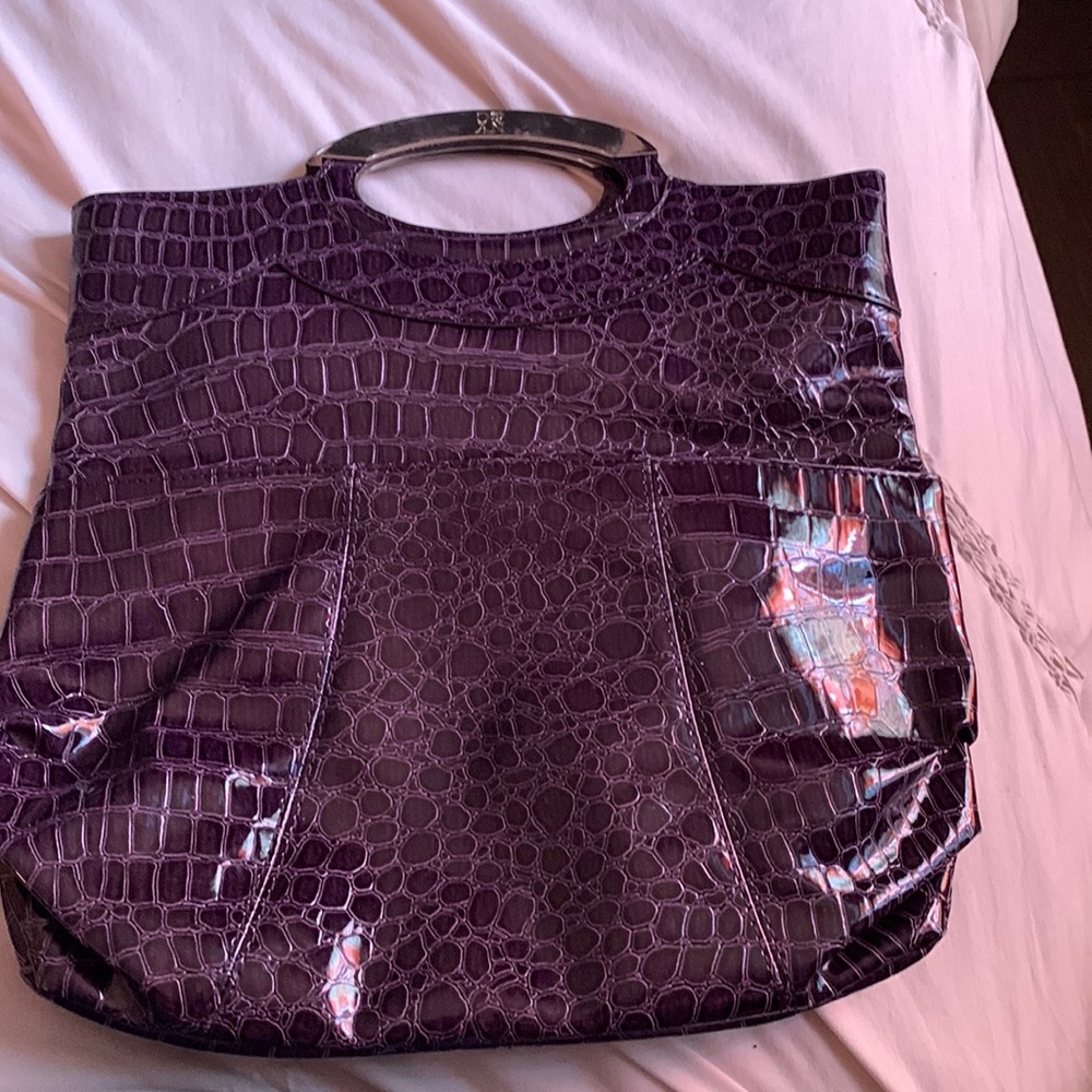 Purple handbag